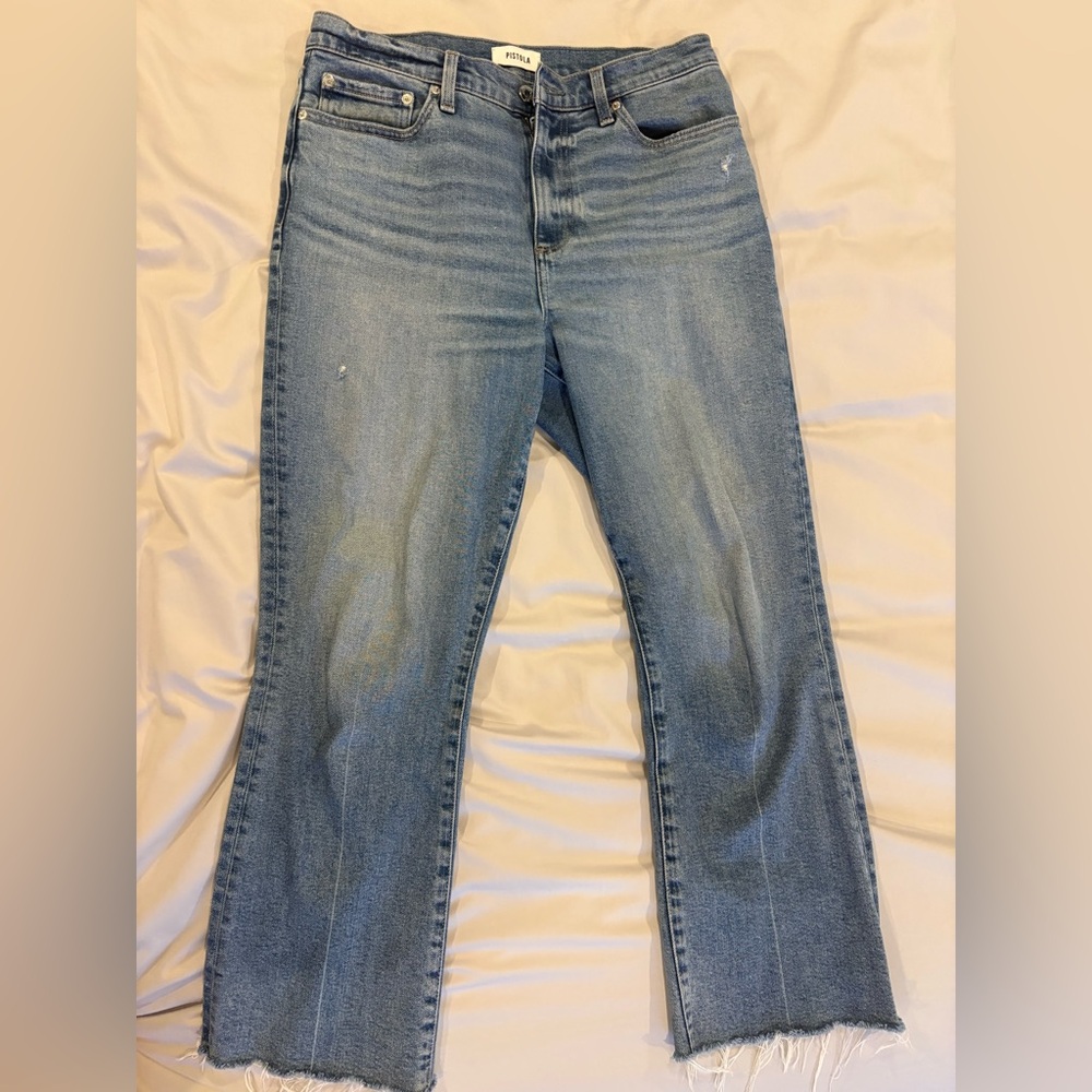 Pistola Light Blue Straight Leg Jeans